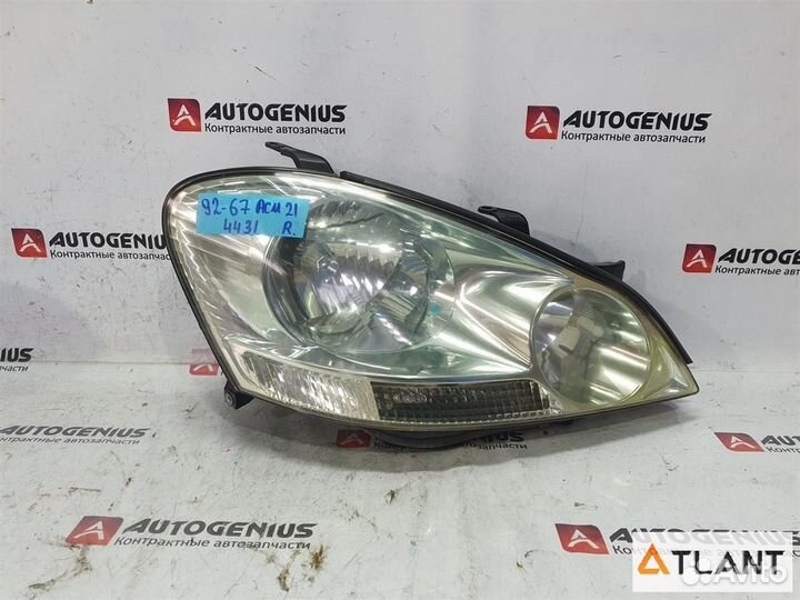 Фара передняя правая toyota ipsum