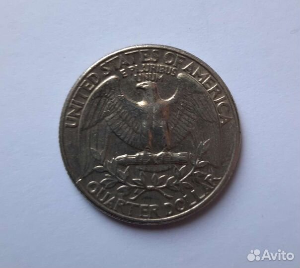 Монета Liberty quarter dollar 1981