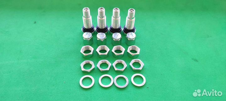 Комплект ниппелей алюминиевых rays серебро (4шт.)