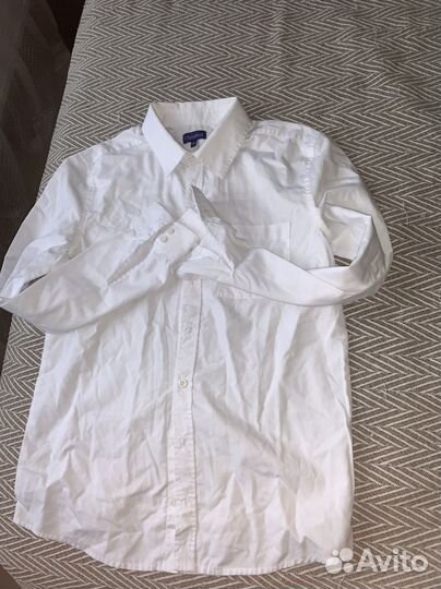 Рубашка белая школьная для мальчика