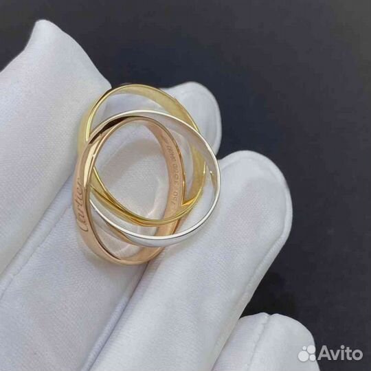 Золотое кольцо Cartier Trinity