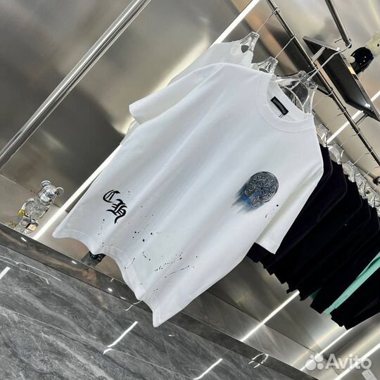 Chrome Hearts футболка белая
