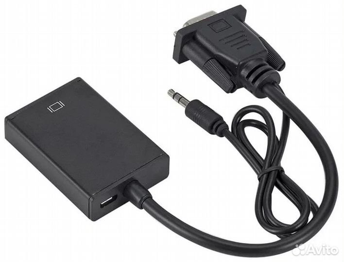 Адаптер-преобразователь VGA - hdmi 5138 (black)