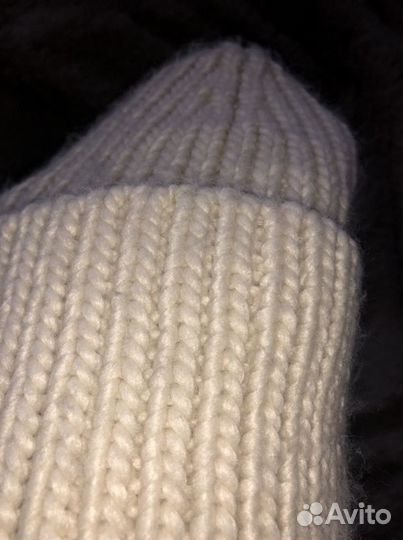 Шапка зимняя крупной вязки