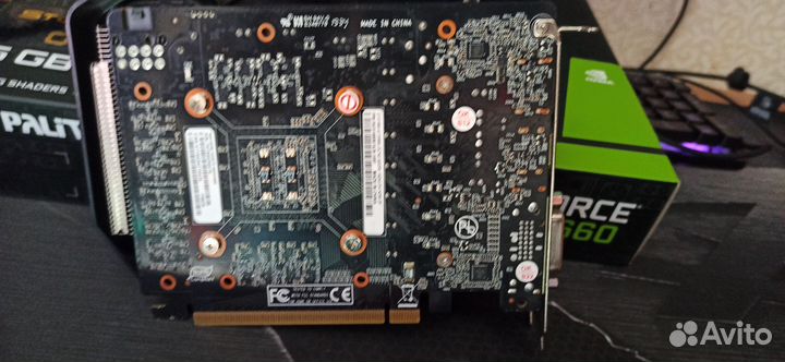 Продам видеокарту Palit Stom X OC 1660 6GB gddr5