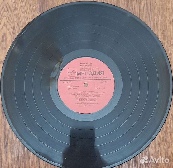 Граммпластинка парад онсамблнй