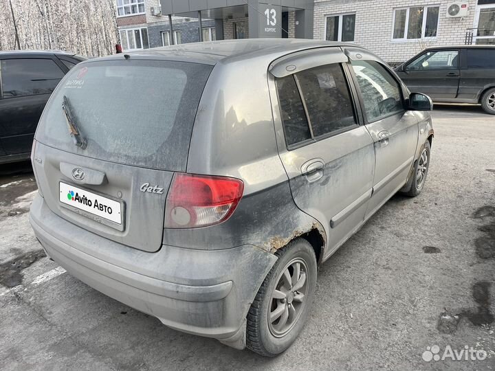 Hyundai Getz 1.1 МТ, 2005, битый, 230 000 км