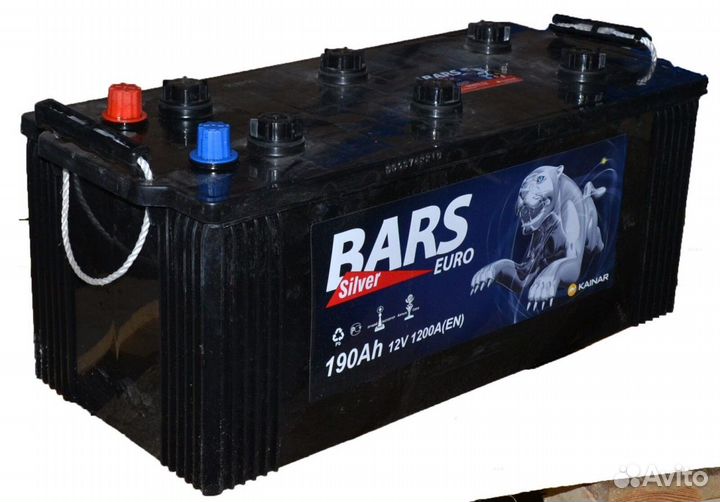 Акб 190 bars silver евро полярность (конус)