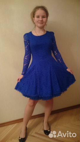 Платье на выпускной гипюр короткое