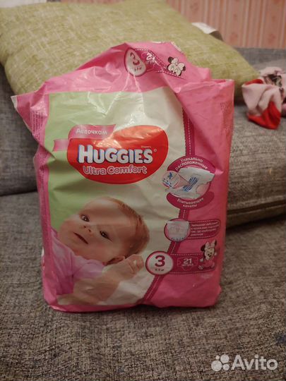 Подгузники Huggies 3 и 4, Honey Kid 3