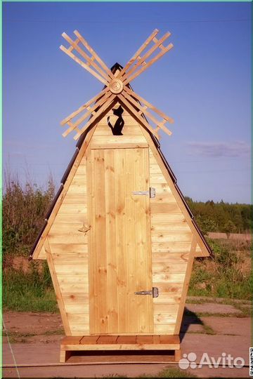 Уличный туалет деревянный TOP225