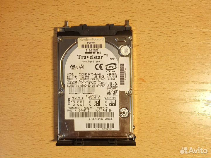 Нетбук compaq EVO N600C разбор