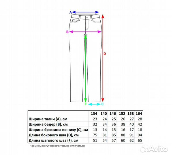 Джинсы 146 новые