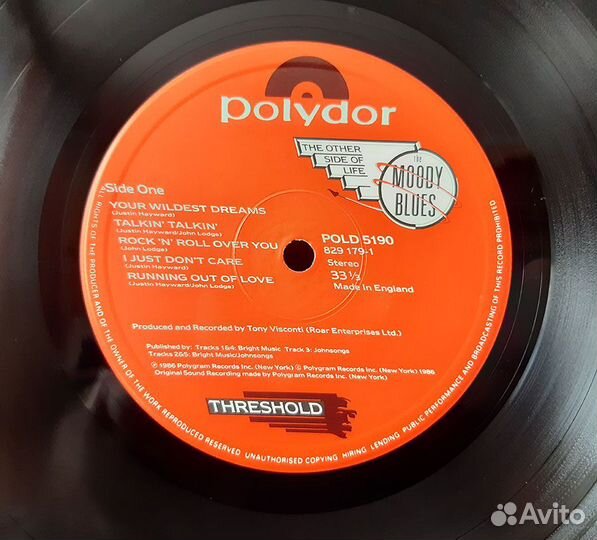 Винил фирменный из Японии