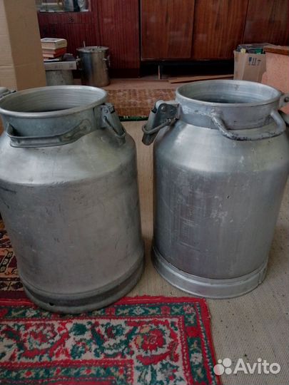 Фляга алюминиевая бу 40л. Ведра СССР новые