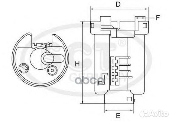 Фильтр топливный ST6504 SCT