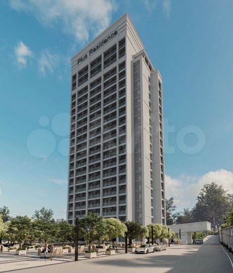 1-к. апартаменты, 55 м², 16/24 эт.