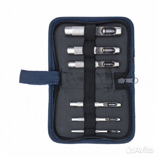 Набор пробойников для кожи 3 4 6 8 10 12.5 мм, 6 ш