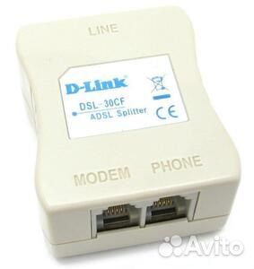 Сплиттер adsl D-Link DSL-30CF/RS