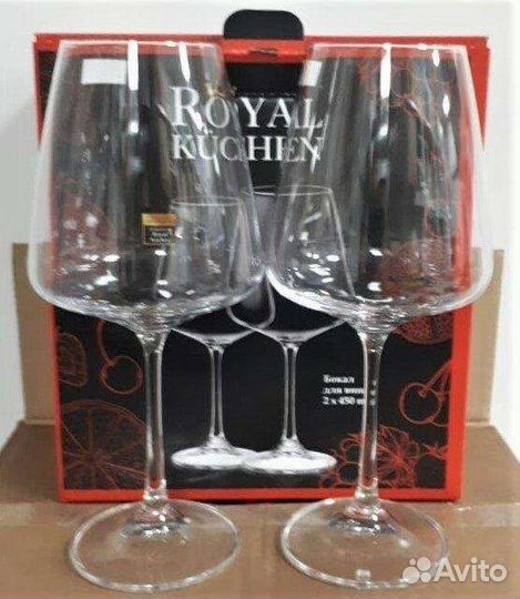 Рояль Кухен, в коробке два фужера
