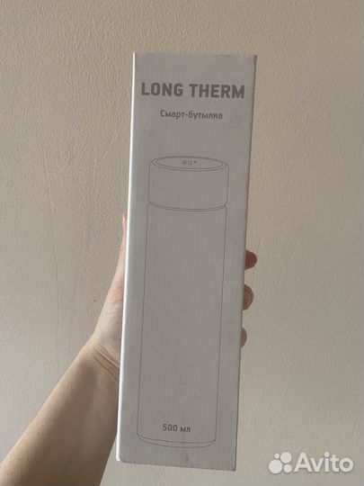 Термо бутылка термос сенсор показывает температуру