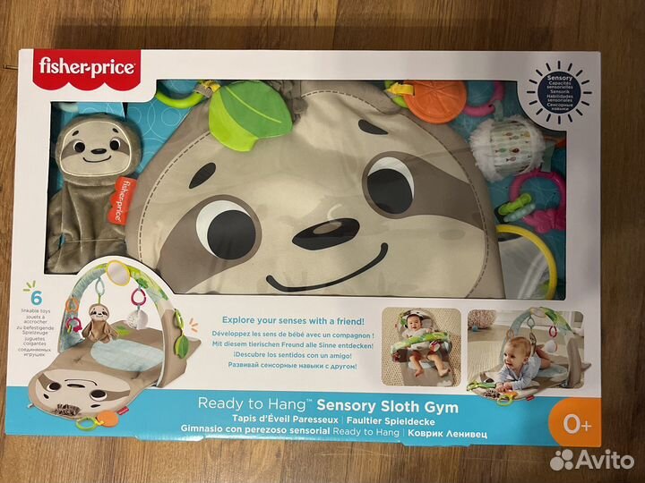 Развивающий коврик с ленивцем Fisher-price