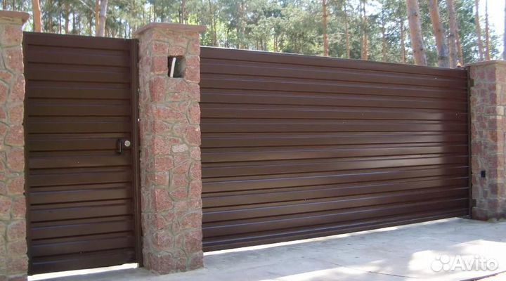 Забор из профлиста замер бесплатно под ключ