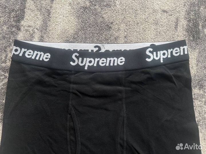 Трусы supreme boxers черные