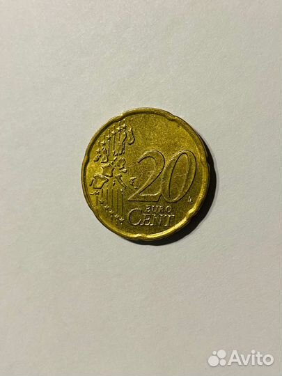 Монета 20 euro cent