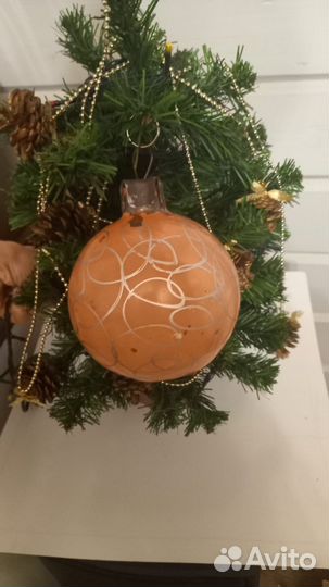 Елочные игрушки СССР стекло