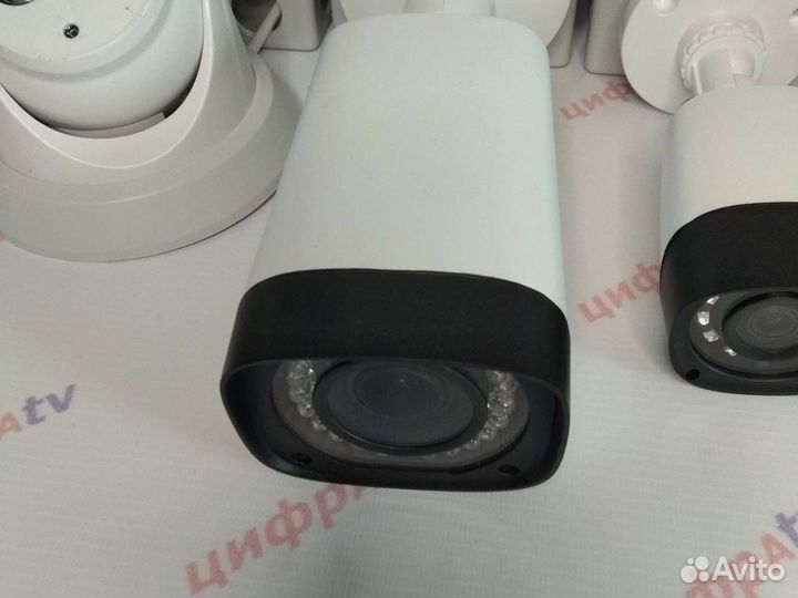 8 Камер видеонаблюдения с микрофоном 4Мп Dahua