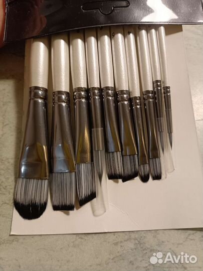 Кисти для рисования набор (10 шт.) синтетика