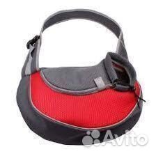 Сумка-переноска для кошек и мелких собак красная