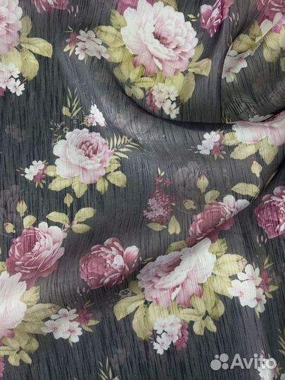 Тюль с принтом