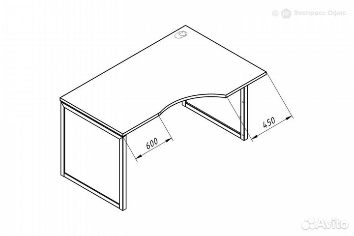Стол письменный эргономичный правый Xten QP xqpcet 169(R)