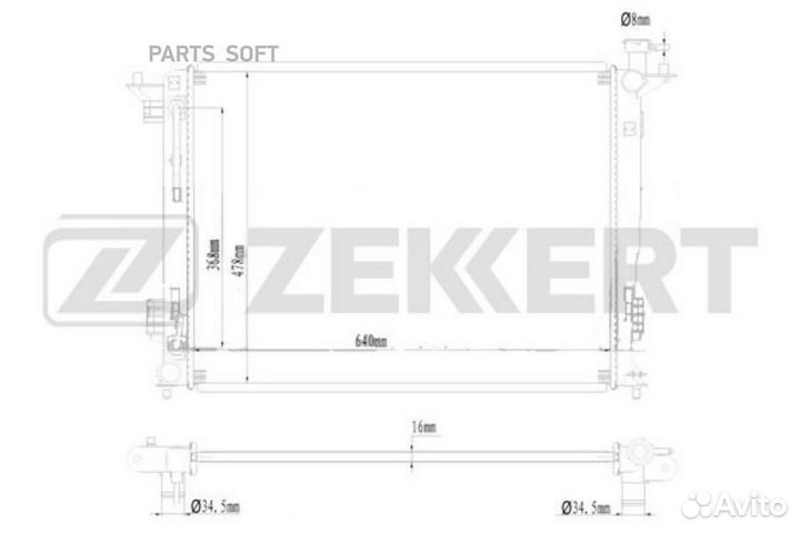 Радиатор охлаждения Хендай ix35 09