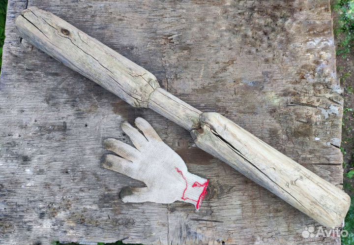 Старинный деревянный пест толкушка от ступы