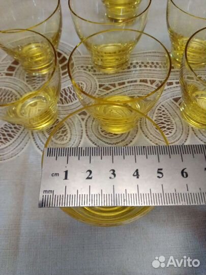 Рюмки СССР Цветное стекло винтаж