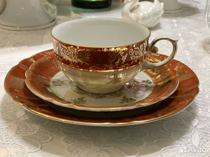 Чайное трио Оscar Schlegelmilch и набор Дулево