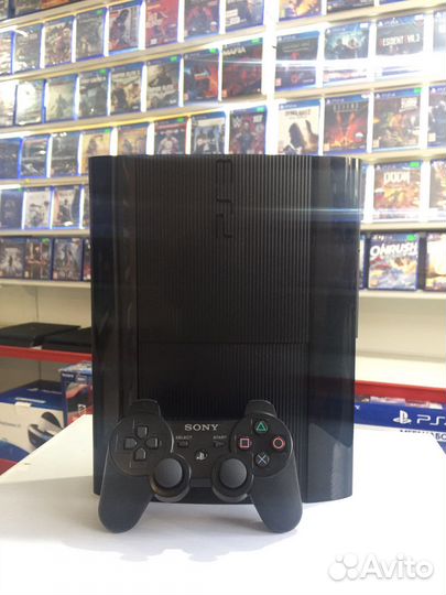 Sony playstation 3 super slim PS3 500гб + игры