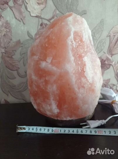 Соляная лампа скала с димером подсветки