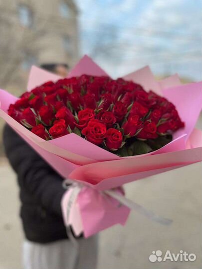 Букет 51 роза цветы с доставкой