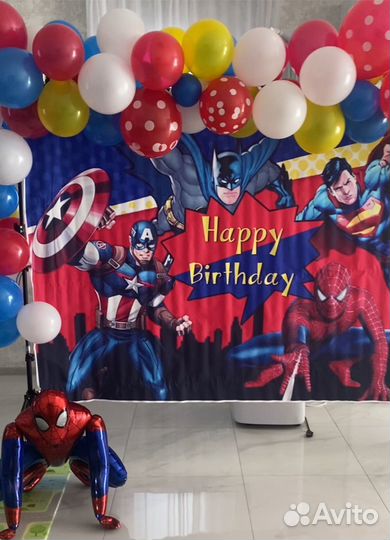 Фотозона на день рождения. Баннер, стойка