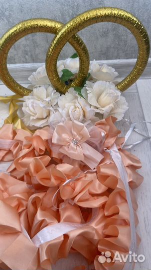 Свадебные кольца на машину