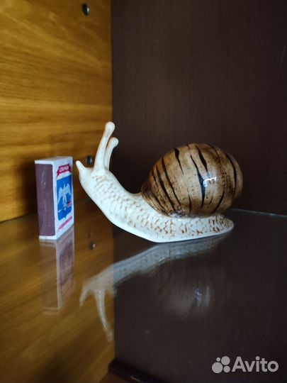 Статуэтка фарфор Улитка подарок сувенир
