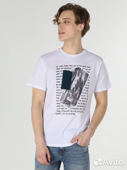 Футболка мужская Colins белая XL