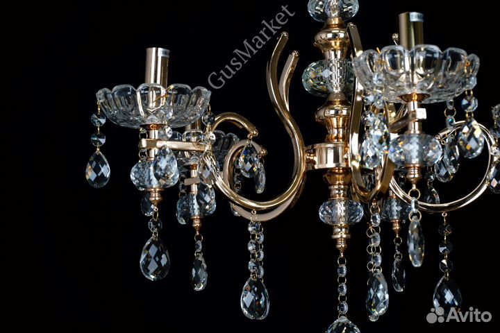 Люстра потолочная хрустальная 