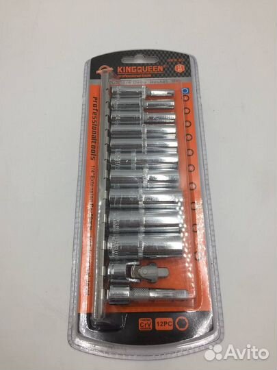 Набор удлиненных шестиргранных головок 1/4 12 пред