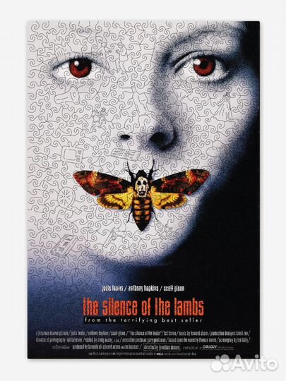 Деревянные пазлы для взрослых/Молчание ягнят/игра