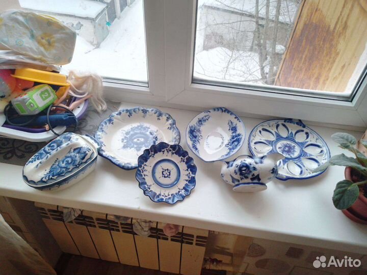 Посуда гжель